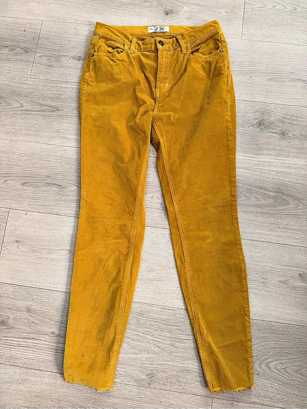 We The Free Yellow Marsh Corduroy Skinny Pants